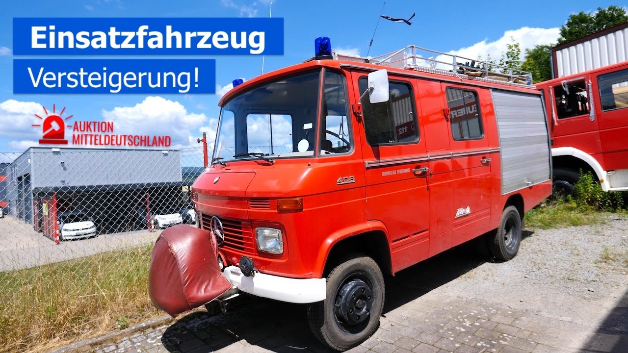 Einsatzfahrzeuge zu versteigern | Auktion Mitteldeutschland