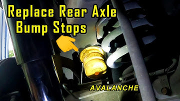 How To Replace Rear Axle BUMP STOPS | 2002 Avalanche 1500