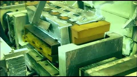 Gravity tilt casting for automobile cylinder head