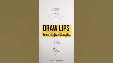 Drawing Lips from different angles | Easy Tutorial for beginners #drawingtutorial #lips