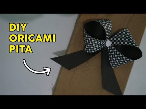 CARA MEMBUAT PITA DARI KERTAS ORIGAMI How to fold tie 