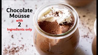 Chocolate Mousse with 2 ingredients in 15 minutes | HOMEMADE PH