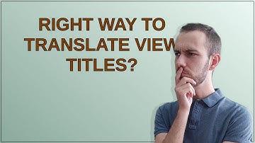 Drupal: Right way to translate view Titles?