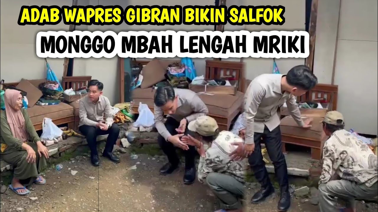 Gaya Santai Gibran Saat Bujuk Nenek Bikin Salfok Tiba2 DiSalami Suaminya, Monggo Mbah Lenggah Mriki