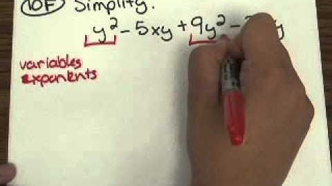 Simplifying (variables/exponents/like terms)