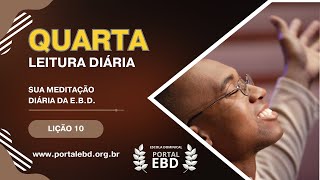 Leitura Diária - Quarta - Rm 8.29; 1Jo 3.2 - O propósito de ser como Jesus