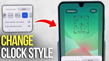 How to Customize Lock Screen Clock on Samsung Galaxy A26 - Change to Large Digital or Analog Style