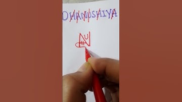 DHANUSHIYA name as brand logo design 😱#viralvideo #shortsvideo