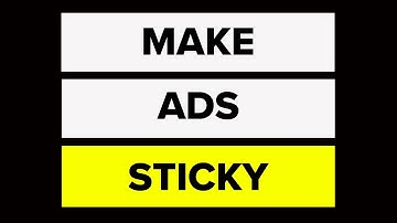 Wordpress: Easiest Way Ever To Make ADS or anything else STICKY
