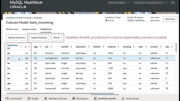 Demo: HeatWave AutoML on MySQL HeatWave Lakehouse