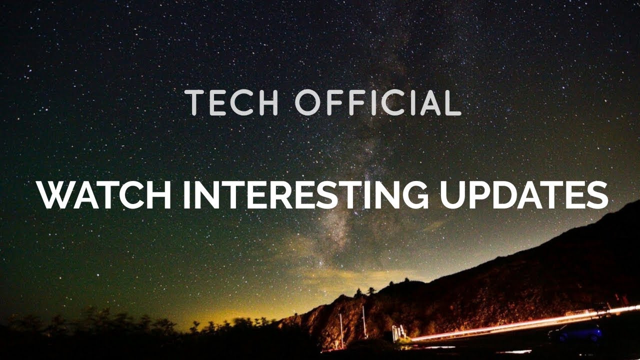Tech Official - UPDATES - INFO TECH OFFICIAL - YouTube