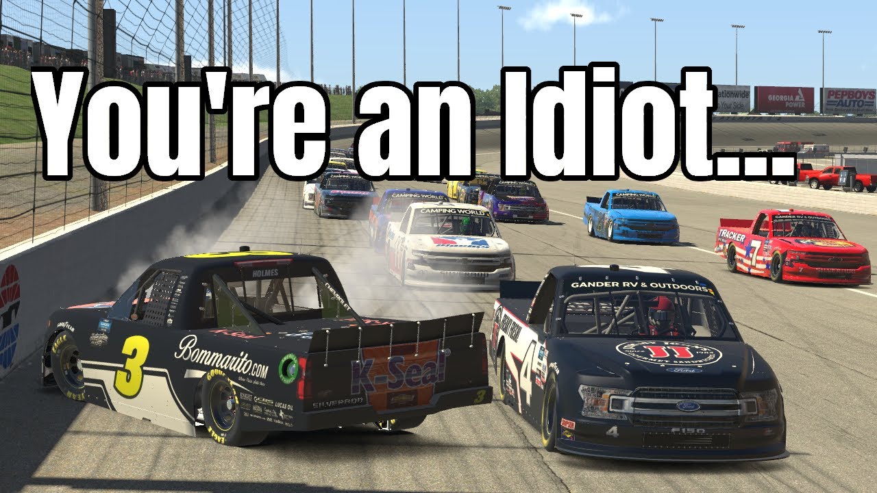 IRACING ANGRY DRIVERS #4 | ATLANTA MOTOR SPEEDWAY AGAIN | RAGE WARNING ...