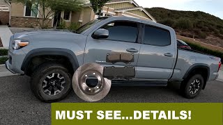 Toyota Tacoma Front Brake Pads and Rotors – Making it Easy, No Detail Missed!