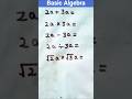 Basics of Algebra #maths #mathstricks #ssc #education #easylearning #mathematics