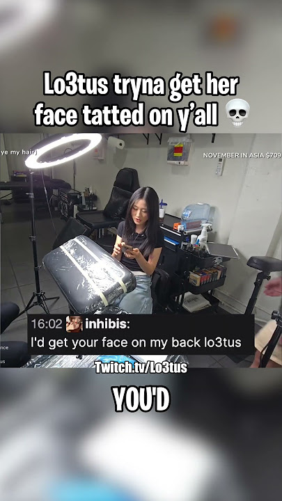 Lotus tryna get her face tatted on y'all 💀