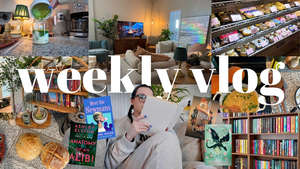 building more bookshelves, a new release book haul, + no doom scrolling!! | WEEKLY VLOG