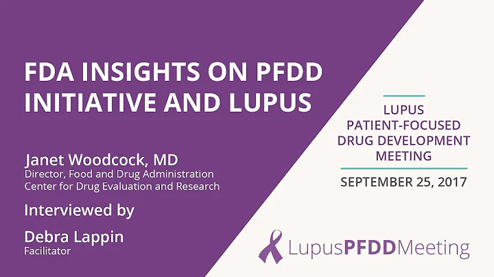 Lupus PFDD Meeting - FDA Insights on PFDD and Lupus