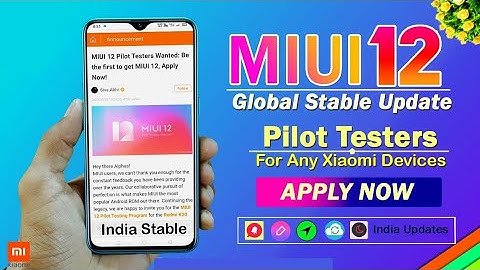 Miui 12 Global Stable Update Beta Testing Started Apply Now || Caption Zero ||