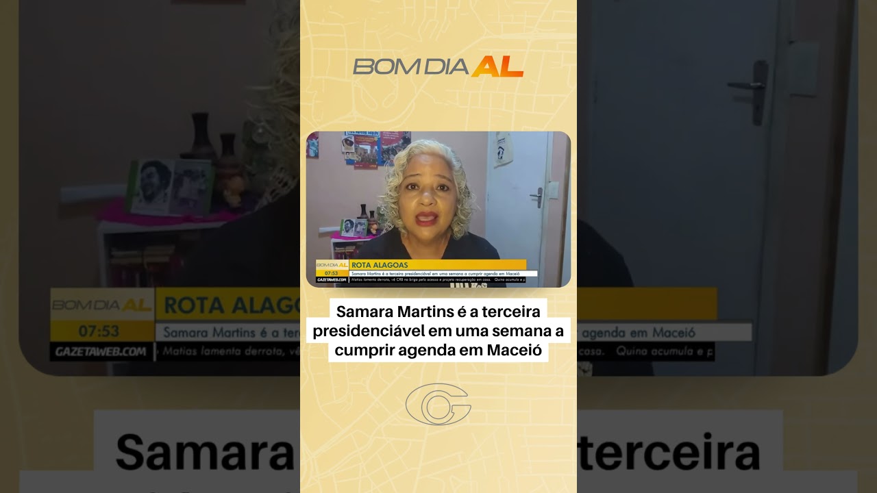 Samara Martins é a terceira presidenciável em uma semana a cumprir agenda em Maceió