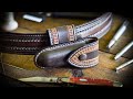Making a wet molded pocketknife sheath  leather craft