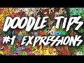 DOODLE TIPS || #1 How To Come Up With Cool Expressions !!