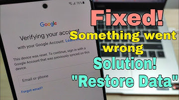 Fixed: Something went wrong on Samsung Cloud. All Samsung Android 11/12.