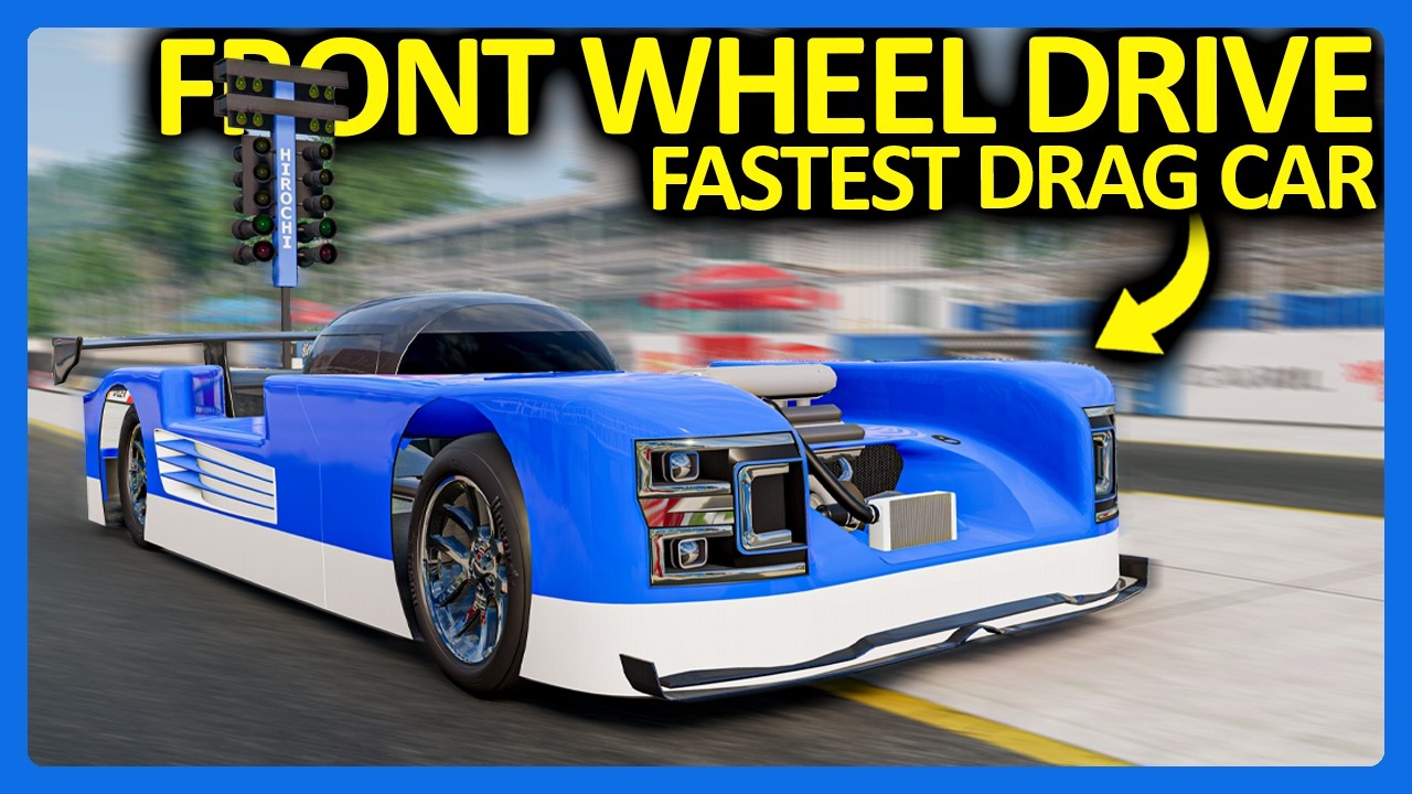 I Built The FASTEST Front Wheel Drive Drag Car in BeamNG