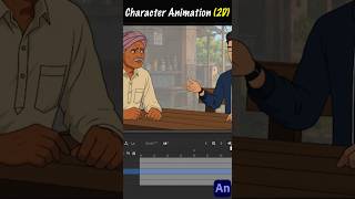 2D Character Hand Animation in Adobe Animate ✨ #Shorts