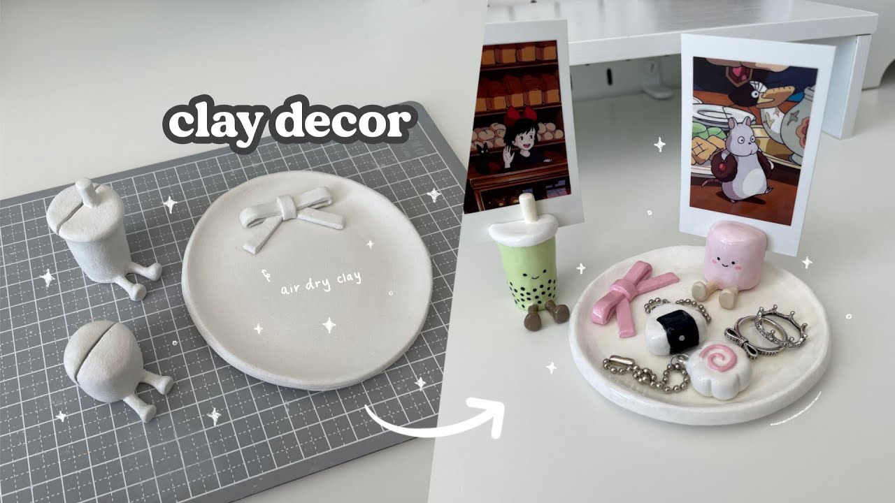 Изготовление декоративных изделий из самозатвердевающей глины (для начинающих, милые поделки свои...