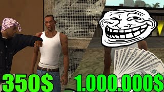 КАК ЗАРАБОТАТЬ В НАЧАЛЕ ИГРЫ 1.000.000$ В GTA SA!!! screenshot 4