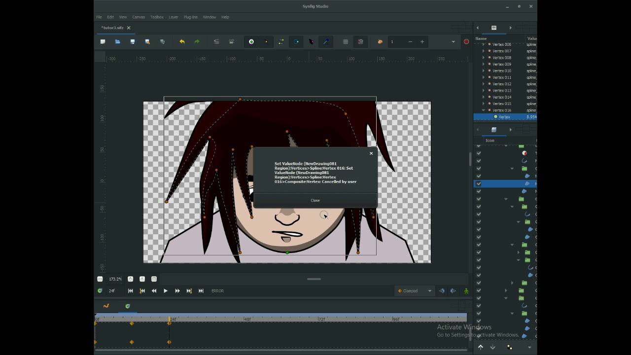 synfig studio Tutorial how to easily color shadows - YouTube