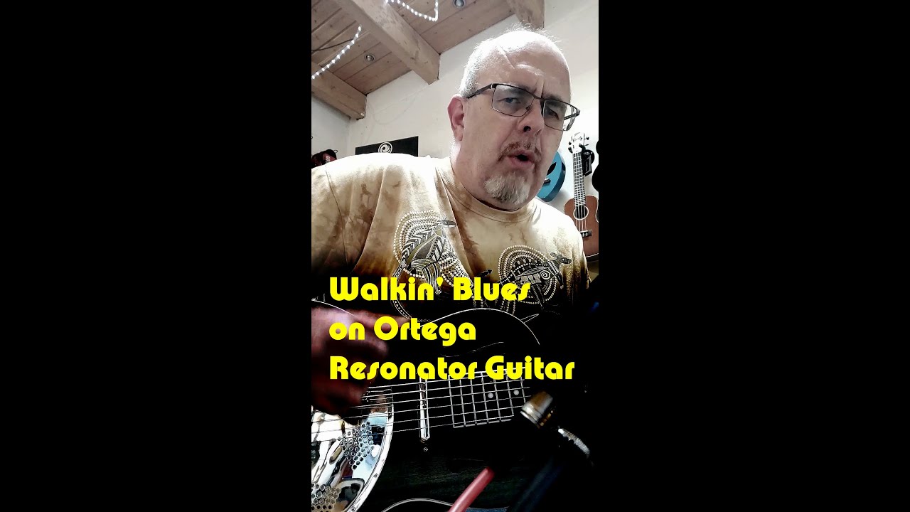 Walking Blues - on ORTEGA parlor size resonator guitar (German brand / Made in China)