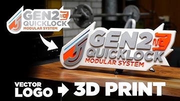 2D Vector Logo to 3D Print Tutorial