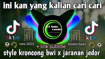 Dj Sido Rondo sloww bass X jaranan style keroncong bwi viral tik tok terbaru 2023