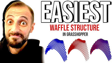 Create a Waffle Structure in Grasshopper 3D: Mesh Preparation to Nested Parts ✨