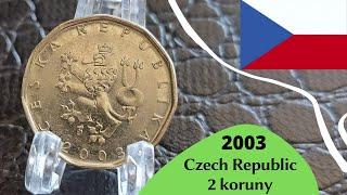 Small Coin from Czech Republic 2 koruny 2003 - ČESKÁ REPUBLIKA