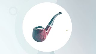 Scotte Captain Tobacco Pipe Red Smoking Pipe (CAD1324)