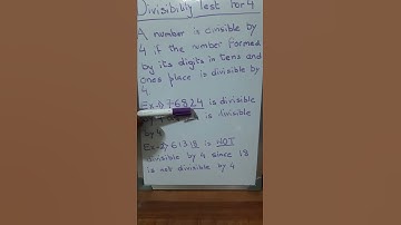 Divisibility Test For 4 | divisibility rule