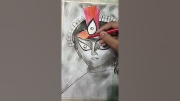 Durga Maa drawing❤️ Durga maa drawing step by step#art #durgapuja2025 #anime #viral