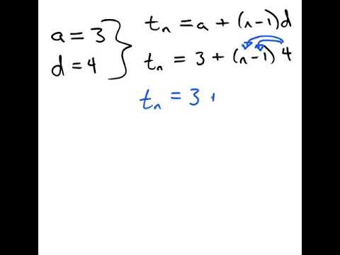 4   Find the general term of the arithmetic Sequence 3, 7, 11, …