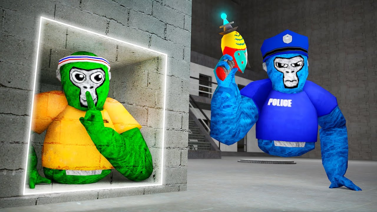 Экстремальное противостояние полицейских и грабителей в игре «Горилла-таг»...