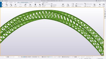 How to Create a Curved Footbridge Support Frame | Tekla Structures Part1
