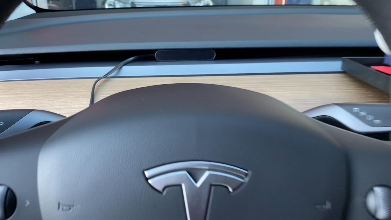 VERKOKAPPA Tesla Model 3Y Hidden Mini HUD X1 Installation Video - YouTube