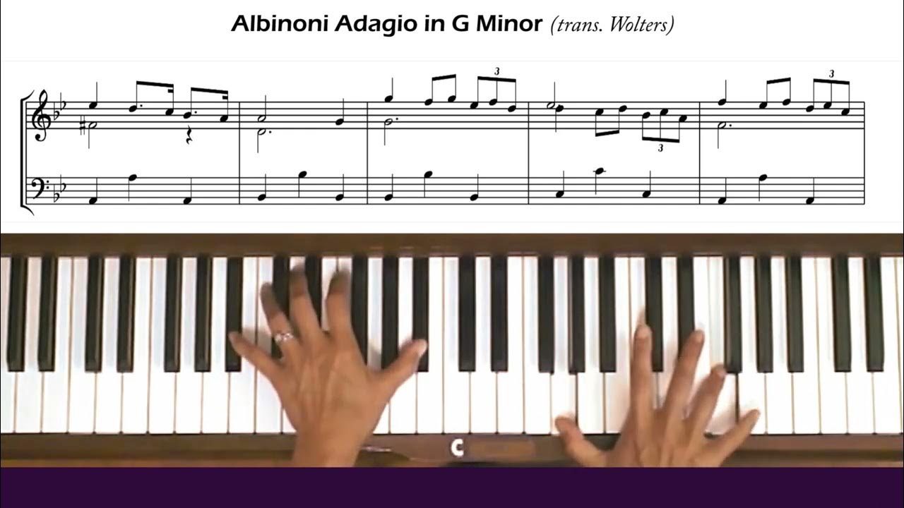 Giazotto albinoni adagio in g minor trans jan wolters piano tutorial