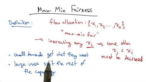 09   Max Min Fairness
