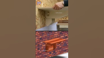 One-touch folding table mechanism | Woodworking #simulation #solidworks #carpenter #satisfying #wood