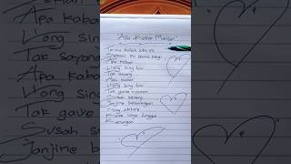 Lirik Lagu  Apa Kabar Mantan  cover  dj viral liriklaguindo  love fyp