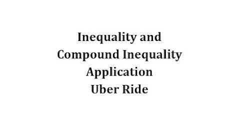 Inequality App: Cost of a Car Ride or Taxi (ax+b less than or equal to c)