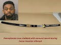 Robbery suspect stabbed with samurai sword during Norristown home invasion