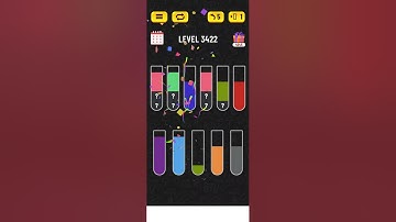 Water sort puzzle - Level 3422 #puzzle #games #level #gaming #watersortpuzzle #gameplay #solution